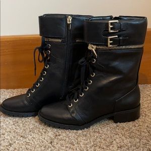 Calvin Klein faux leather boots